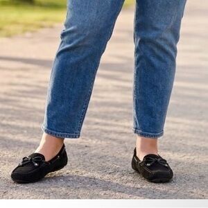 Clark’s Artisan Black Suede Moccasin Loafers for Women